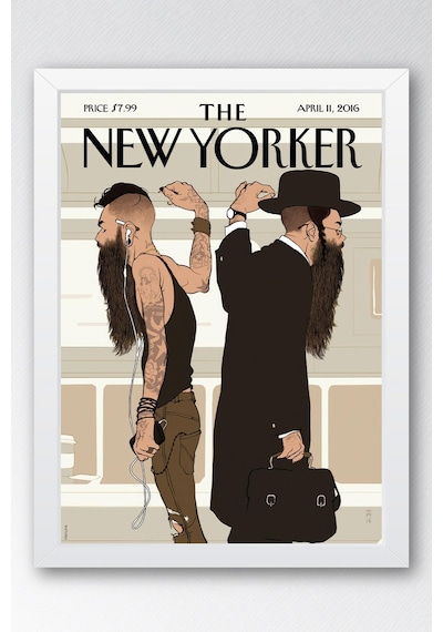 The New Yorker Çerçeveli Tablo April 11 2016
