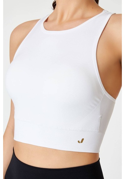 Jerf Vella Racerback Konfor Sport Bra Beyaz