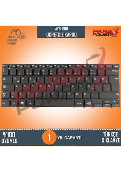 Samsung Uyumlu Np530U3C-A06Tr Notebook Klavye (Siyah Tr)