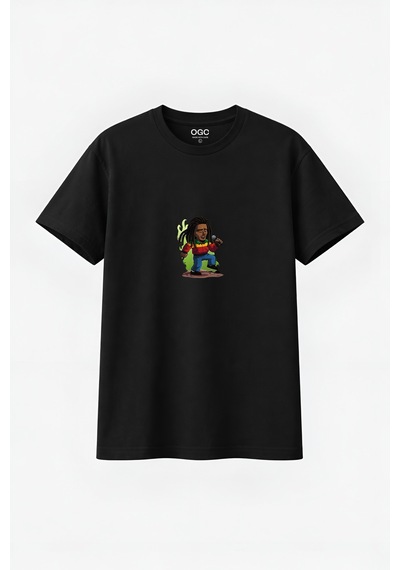 Ogc Bob Marley Unısex T-shırt Siyah