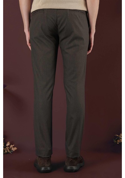 Efor P 1136 Slim Fit Kahve Klasik Pantolon Kahverengi