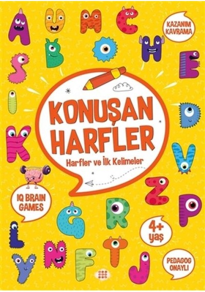 Konuşan Harfler - Harfler Ve İlk Kelimeler 4+ Yaş - Kyut-820123