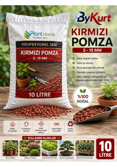 Pomza 5-15 Mm Volkanik Taş Pomza10 Litre 10 L