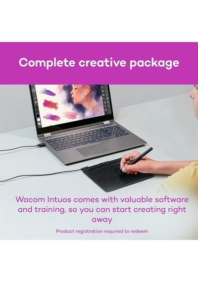 Intuos Ctl4100 Çizim Tableti Mac, Pc, Chromebook Ve Android İçin, Küçük, Yazılım Dahil, Siyah