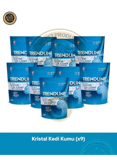 Trendline Silika Kristal Kedi Kumu 3,6l X 9 Adet