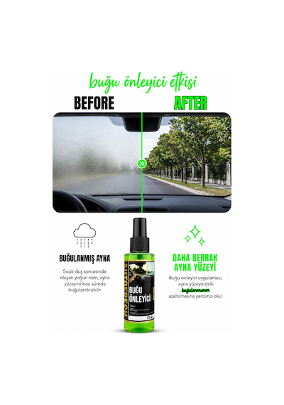 Araç Buğu Önleyici Sprey Araç Motorsiklet Ve Araba Cam Bugu  125 ML