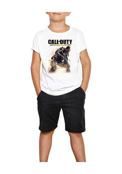Zepplin Giyim Call Of Duty Advanced Warfare Beyaz Çocuk Tişört