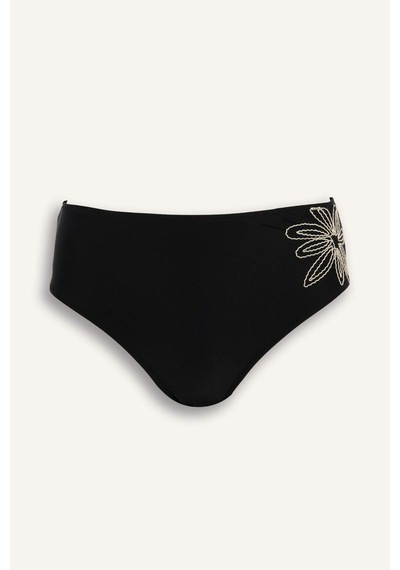 Defacto Regular Fıt Nakışlı Bikini Alt E3286ax26smbk81 Siyah-bk81