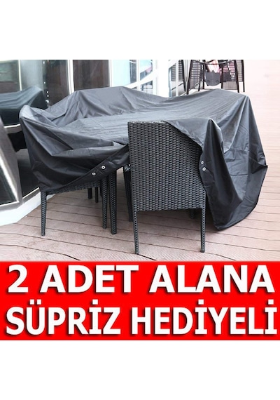 İndirimsmart Bundera Cover Bahçe Mobilya Koruma Örtüsü Su Geçirmez Branda Örtü (365451190) Siyah