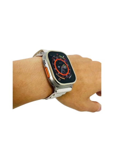Watch Ultra 49mm Mkst Metal Kasa Koruyucu Saat Çerçevesi - Gümüş
