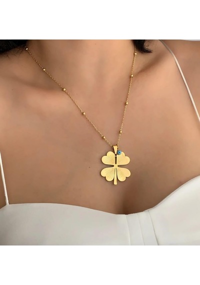 Yonca 60 Cm Çelik Takı Seti 342 Gümüş - Rose Gold