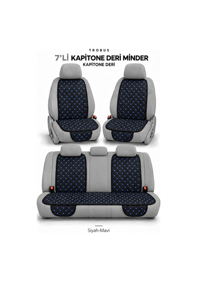Skoda Fabia 2007+ Suni Deri Kapitone Minder 7'li 57881113