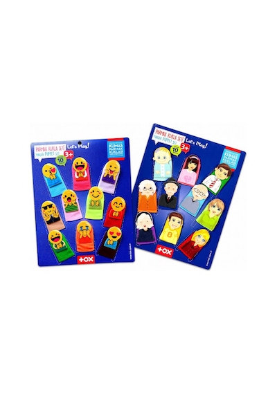 2 Set - 20 Parça Tox Emojiler Ve Aile Bireyleri Parmak Kukla T106