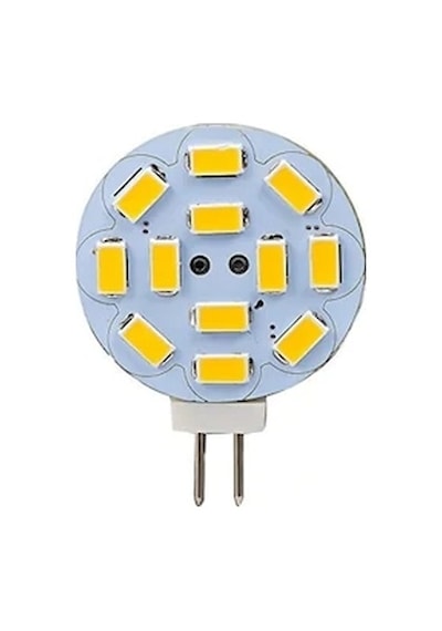 G4 Led Ampul 12-30 Volt Yuvarlak Iğne Bacak Beyaz Beyaz