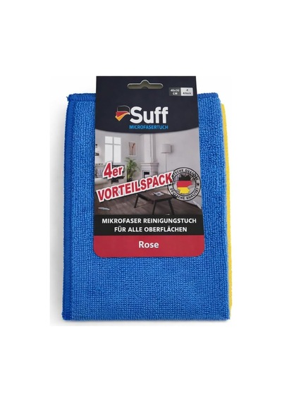 Genel Temizlik Bezi Mikrofiber 4'lü Fırsat Paketi Gül 40x30cm Mix Renk Belirtilmemiş