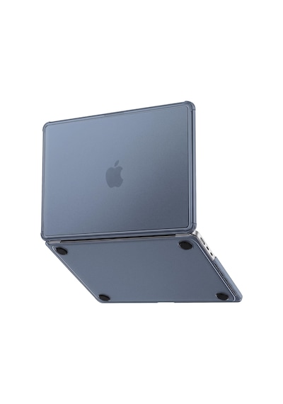 Macbook Air M5/m4/m3/m2 13.6 İnç İle Uyumlu Mat Kılıf Köşe Korumalı Ve Şeffaf Çizgi Detaylı Tasarım 2026/2025/2024/2023/2022 A3449 - A3240 - A3113 - A2681 Mavi Şeffaf Belirtilmemiş
