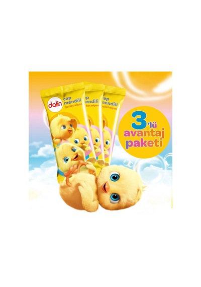Dalin Klasik Islak Cep Mendil 3x15 Adet Islak Mendil
