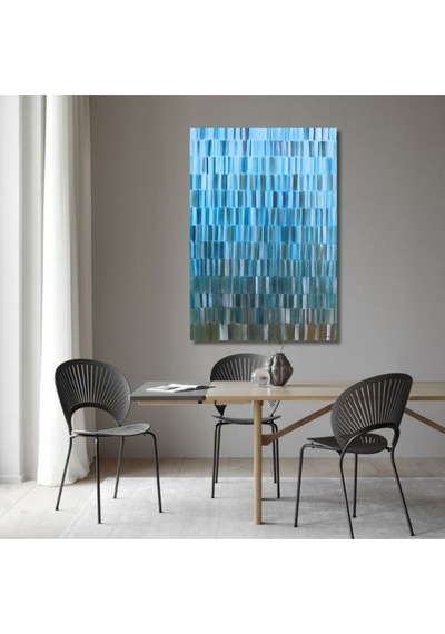 Soyut Büyük Boy El Yapımı Yağlı Boya Tablo 85x115cm