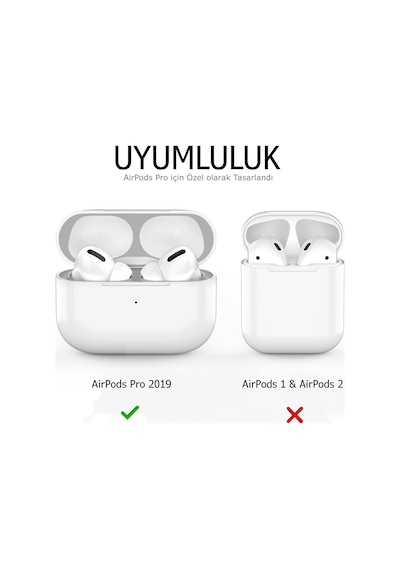 Airpodspro Temizleme Kulaklık Tozuna Son 2 Adet Koruyucu Sticker Gümüş