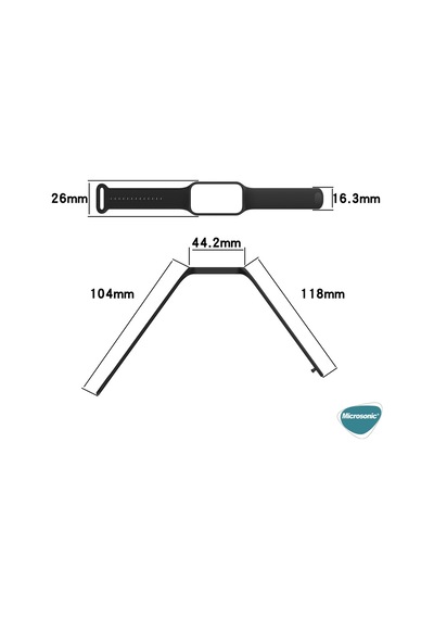 Microsonic Xiaomi Redmi Smart Band 2 Kordon, Silicone Sport Band