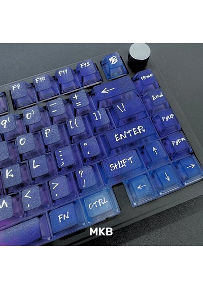 Nebula Bulutu Keycaps Renkli Sisli Mekanik Rgb Klavye Tuş Takımı Mor
