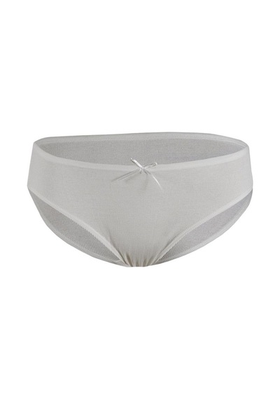 12 Adet Yıldız Bayan Likralı Kaşkorse Bikini Külot Ekru 3553