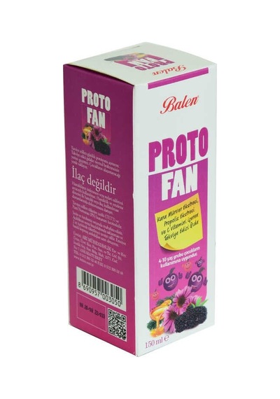 Protofan Kara Mürver Propolis Ekstratlı C Minli Takviye Edici Gıda 150 Ml