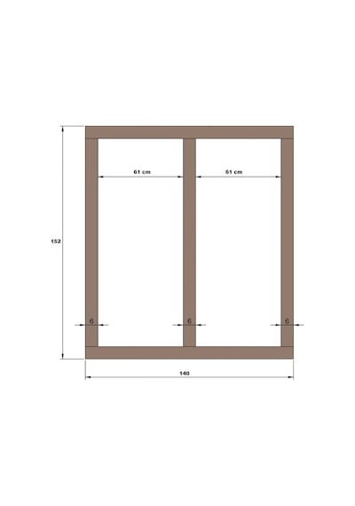 İahşap Dekoratif 6 Cm İskandinav Duvar Çıtası 5 Adet 6 X 140 Cm Ev Ofis Dekorasyonu 6 Mm Mdf