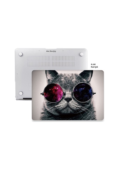 Apple Uyumlu MacBook Air M1 Kılıf 13 İnç Cat01nl Touchıd'li M1 Air A2337 A2179 A1932 İle Karışık
