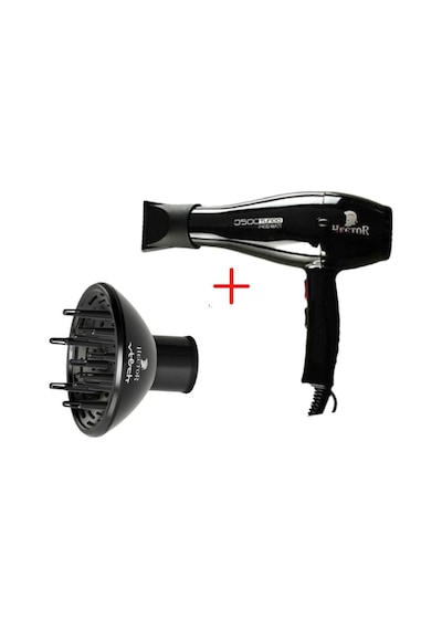 Profesyonel Fön Makinesi 3500 Turbo-siyah + Siyah