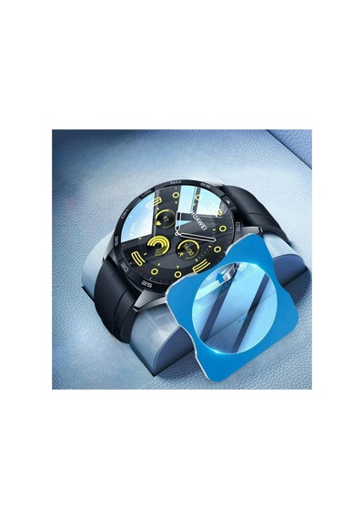 Huawei Watch Gt3 Pro 46mm Uyumlu Kolay Kurulum Aparatlı Temperli Cam Ekran Koruyucu