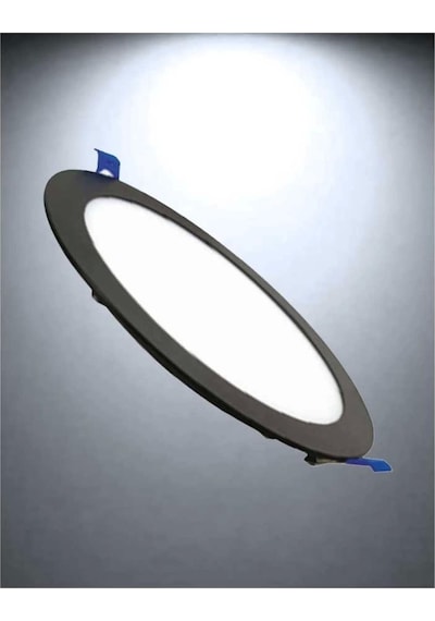 Global K2 Kdl400b 6500k Beyaz 6w Siyah Kasa Slim Yuvarlak Led Panel Yok Beyaz Işık Led 6 Watt Tr Diğer
