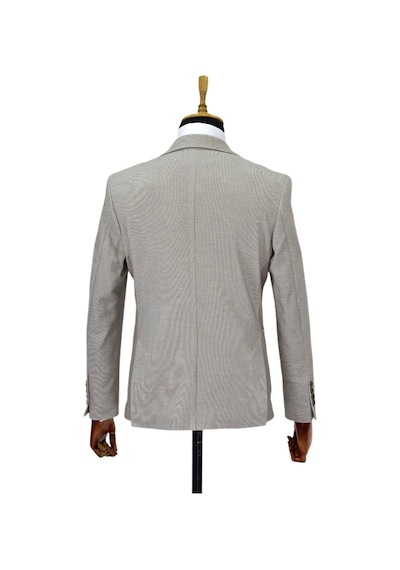 Suitmen Erkek Tek Spor Ceket Çift Yırtmaçlı Bgl-st04512 Bej