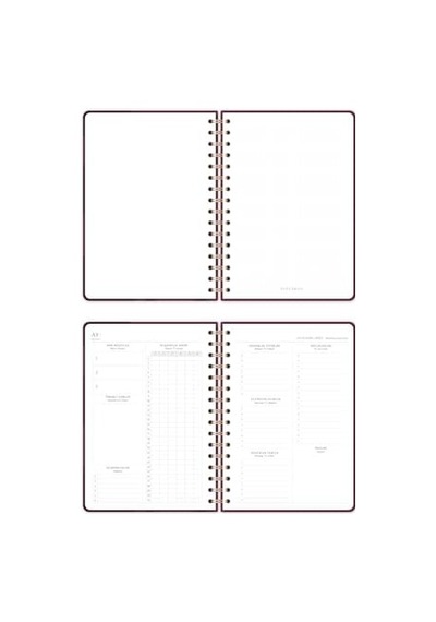 A5 Spiralli Süresiz Planlayıcı Ajanda Kalp - 15x21