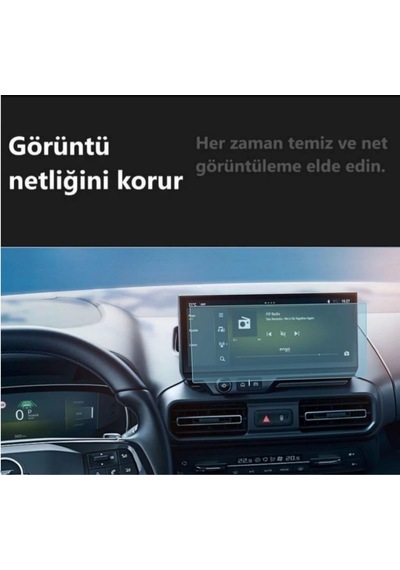 Opel Combo 10 İnç İle Uyumlu Ekran Koruyucu Multimedya Nano Şeffaf Belirtilmemiş