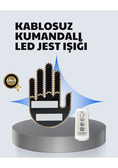Uzaktan Kumandalı Çok Fonksiyonlu Araç Led Işığı Renkli