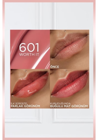 L'Oréal Paris Hyaluron Lip Tint Dudak Parlatıcı - 601 Worth It