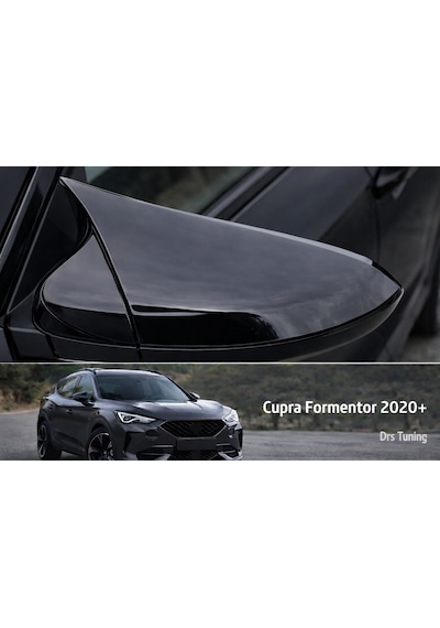 Cupra Uyumlu Formentor 2020+ Yarasa Ayna Kapağı Piano Black