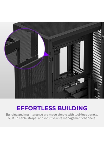 H2 Flow Mini-ıtx Cı-h21fb-01 Siyah Gaming Oyuncu Kasa