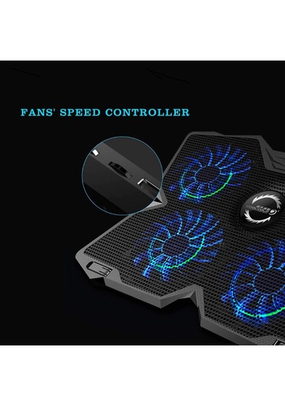 Hpy Pazar Dört Fanlı Laptop Soğutucu 14 17" Notebooklar İçin