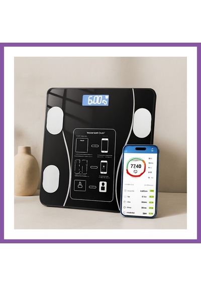 Bezos Vücut Analizli Bluetooth Dijital Baskül 180kg/50g Bzoshb