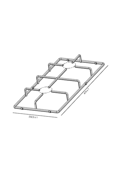 Arçelik 1 Bir Ad 47,5 X 23,2 Cm  - Ankastre/set Üstü Ocak Izgarası - 110241259 Beyaz Çok Renkli