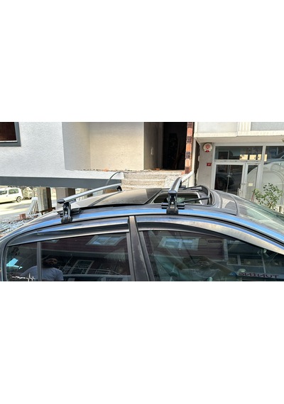 Renault Megane 2 Sedan 2003-2008 Oluksuz Tip Port Bagaj Tavan Çıtası Ara Atkı Kapıdan Sıkıştırmalı