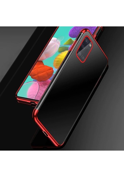 Galaxy A31 Köseleri Renkli Kamera Çikintili Ince Seffaf Kilif 315635364 - Kampanya-Renk / Nano Ekran Koruyucu(+25)-Gold