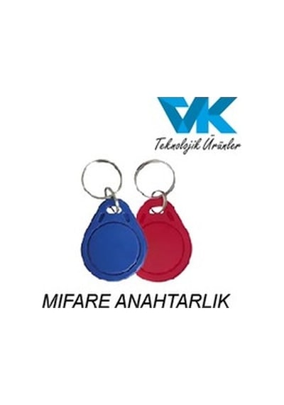Mifare Anahtarlık 13,56 Mhz 20 Adet Mavi Renk