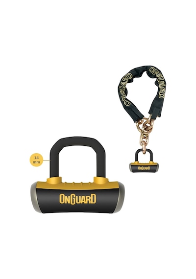 Onguard Mastiff Zincir Ve 14mm Boxxer Kilit 8019 Lpx 130cmx10mm