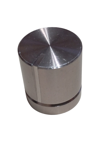 10 Adet Alüminyum Ses Kontrol Gümüş Pot Başlığı 20x22mm 6mm D Tip Mile Uygun