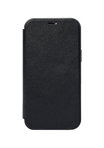 Apple iPhone Uyumlu 18 Pro Kılıf M-safeli Vegan Deri Şeffaf Arka Yüzey Kartlıklı Raptic Urban Folio Kapak Siyah