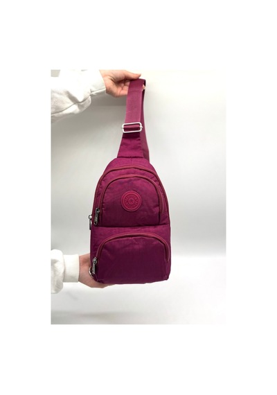 Su Geçirmez Kumaş Bordo Unisex Body Bag Çapraz Omuz Çantası Boro