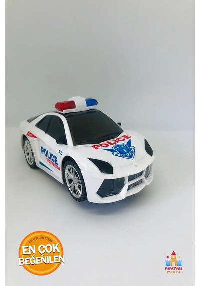 Oyuncak Polis Arabası - Ses Efektleri Ve Işıklarıyla Gerçekçi Polis Takibi Heyecanını Yaşayın Beyaz